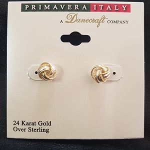 Sterling Silver Love Knot stud earrings
